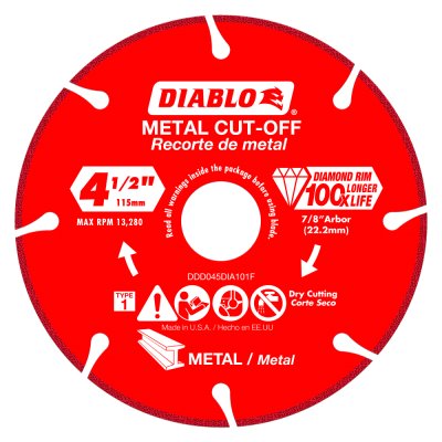 DIABLO 4 1/2" Diamond Metal Cut Off Blade