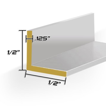 2in X 2in X 3/16in Steel Angle Iron – 24" Length, Hot Rolled, Generic Brand