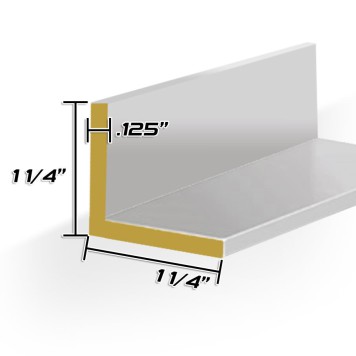 1 1/4" X 1 1/4" X 1/8" Angle - 20ft