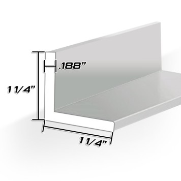 1 1/4" X 1 1/4 X 3/16" Angle - 20ft