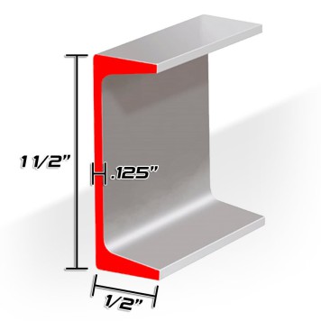 1 1/2" CHANNEL - 20ft