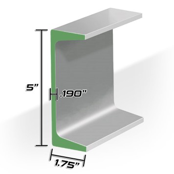 5" X 6.7# CHANNEL - 20ft