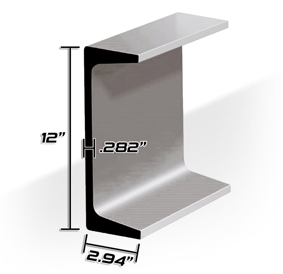 12" X 20.7# CHANNEL - 20ft | Wheeler Metals