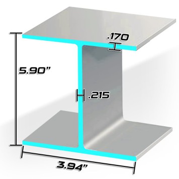 6 X 9# WF BEAM