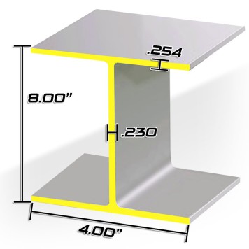 8 X 13# WF BEAM