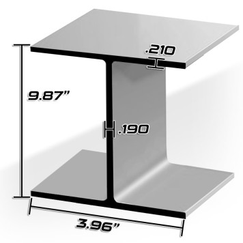 10 X 12# WF BEAM