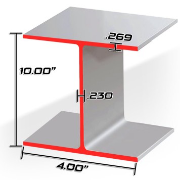 10 X 15# WF BEAM