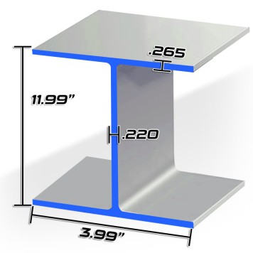 12 X 16# WF BEAM