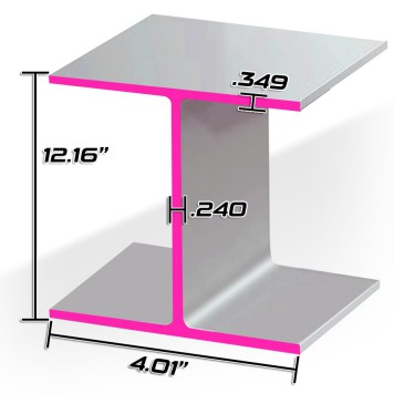 12 X 19# WF BEAM