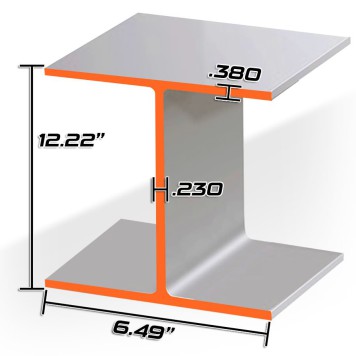 12 X 26# WF BEAM