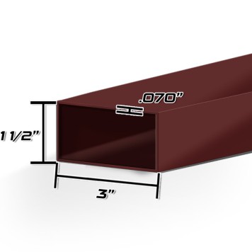 1 1/2 X 3 X 14GA PNT REC TUBE