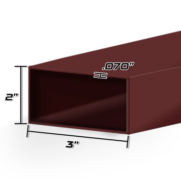 2 X 3 X 14GA PNT REC TUBE