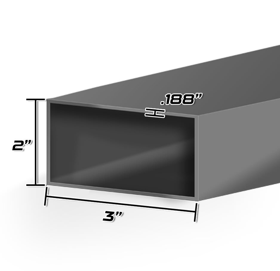 2 X 3 X 3/16 Rectangle Tube | Wheeler Metals