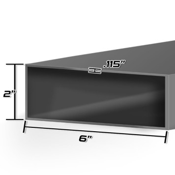 2 X 6 X 11GA REC TUBE