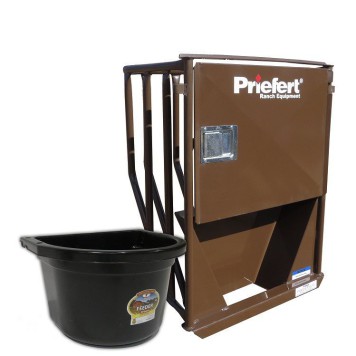 Priefert Stall Feeder Brown