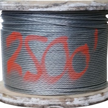 5/16" x 7 Strand Galvanized Guy Wire Cable