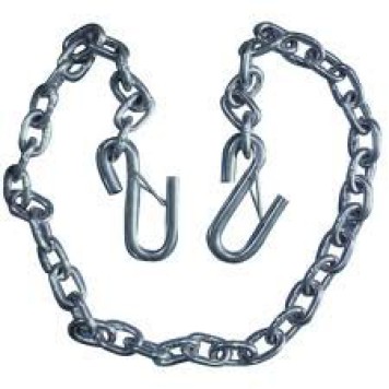 48" SAFETY CHAIN W/ DBL HOOK