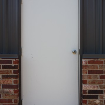 4/0 x 7/0 Metal Walk-Thru Door w/ 4" Jamb