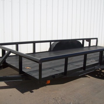 16' UTILITY TRAILER - PIPE RAIL - NEW TIRES