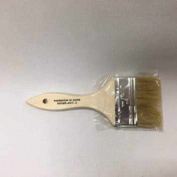 3" Chip Brush Wood Handle