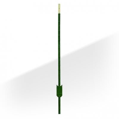 6' X 1.33 T-POST W/ CLIP - GREEN | Wheeler Metals
