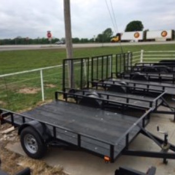 6' x 10' STD TRAILER - ANGLE RAIL - NEW TIRES