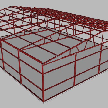 40 X 50 X 10 EZ TRUSS BUILDING KIT