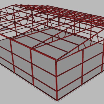 40 X 50 X 12 EZ TRUSS BUILDING KIT