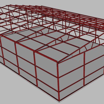 40 X 60 X 12 EZ TRUSS BUILDING KIT