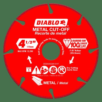 DIABLO 4 1/2" Diamond Metal Cut Off Blade