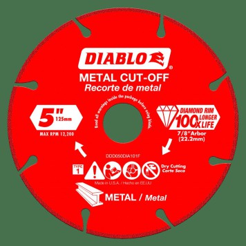 DIABLO 5" Diamond Metal Cut-Off Blade