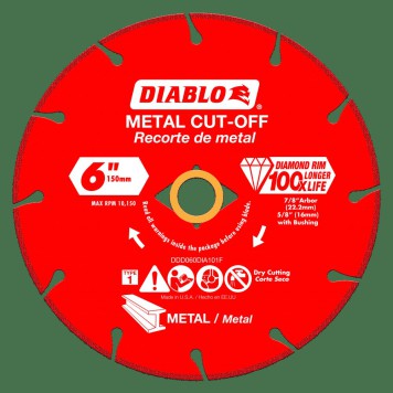 DIABLO 6" Diamond Metal Cut-Off Blade