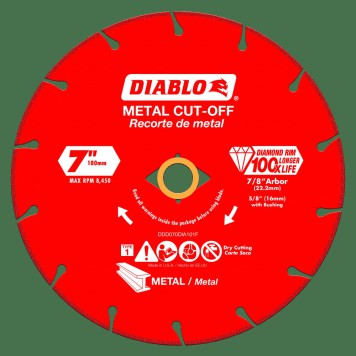 DIABLO 7" Diamond Metal Cut-Off Blade