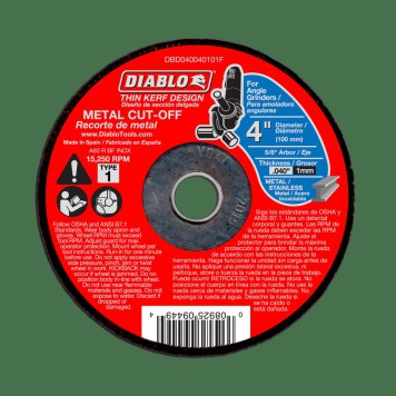 DIABLO 4" X 0.040" Metal Cut Off Disc - Thin Kerf