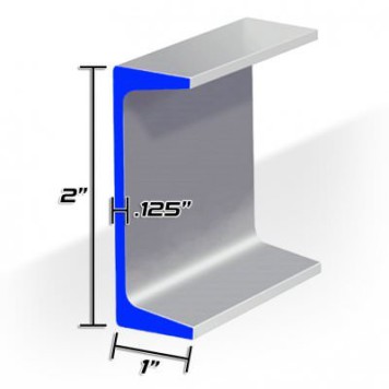 2" X 1" X 1/8" CHANNEL - 10FT