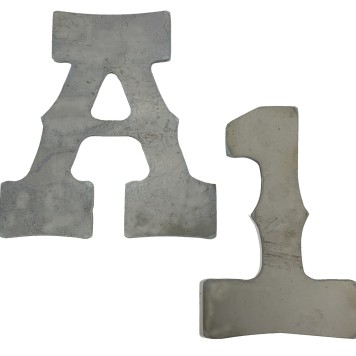 8" Western Cutout Letters