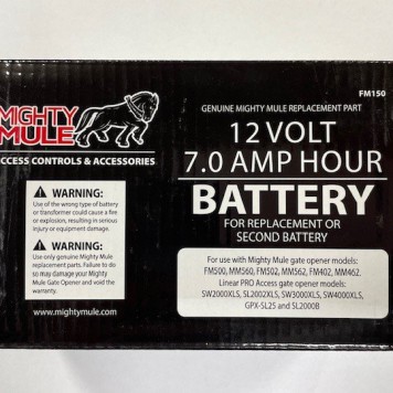 MIGHTY MULE 12 VOLT BATTERY