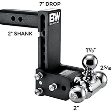 B&W TOW & STOW 1 7/8", 2" & 2 5/16" - 7" DROP