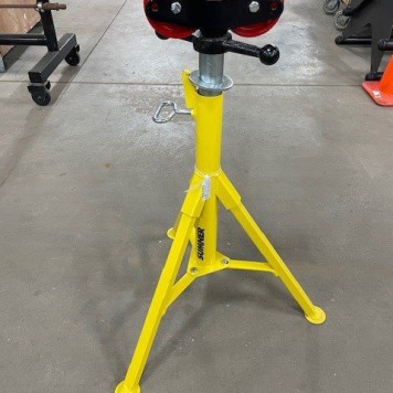 TALL FIXED JACK STAND/ROLLER HEAD YELLOW