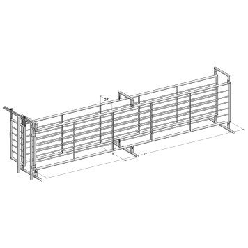 Portable Alley with Gate 27'