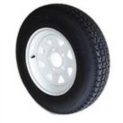 Tire W/ Wheel - 14" TIRE W/ WHITE SPOKE WHEELR 5 ON 4.5