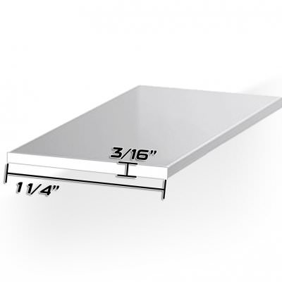 3/16" X 4" X 8" Long Aluminum Flat Bar 