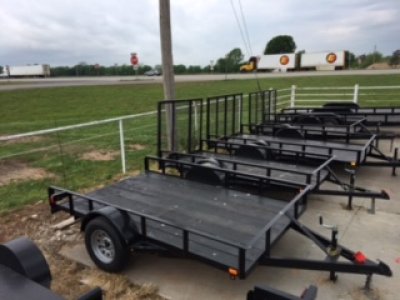 Trailers & Accessories - 6' x 10' STANDARD TRAILER - ANGLE RAIL - NEW TIRES