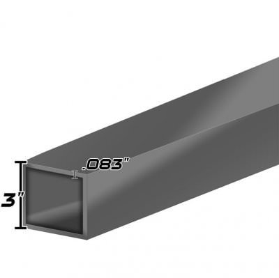 Pre-Cut 4' Material - 3 X 14GA SQ TUBE - 4FT