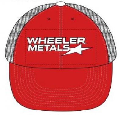 Wheeler Mesh Trucker Cap - Red