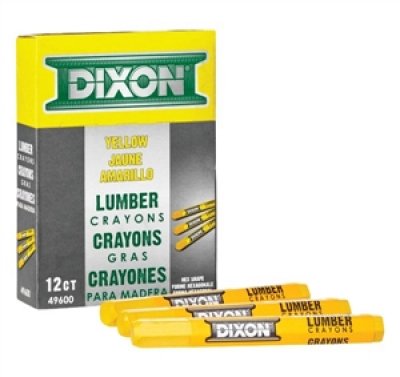 Measuring & Marking Tools - Dixon Ticonderoga Yellow Lumber Crayon