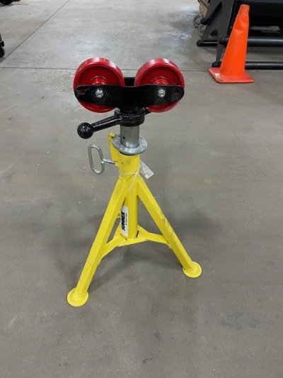 SHORT FIXED JACK STAND/ROLL HEAD YELLOW