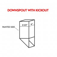 DOWNSPOUT WITH KICKOUT