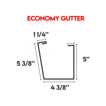 Gutter Trim - ECONOMY GUTTER