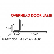 R-Panel Trims - Over Head Door Jamb 3"